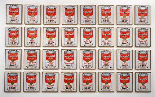 Art Fag City, Andy Warhol, Campbell's soup cans