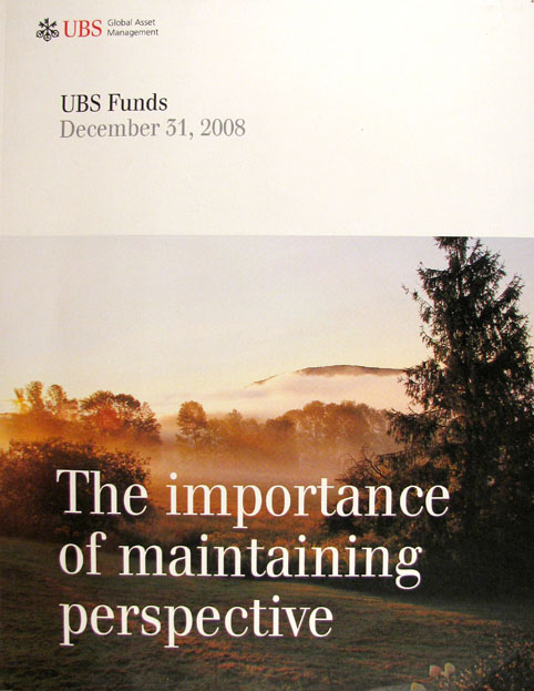 UBS prospectus catalogue cover 2008