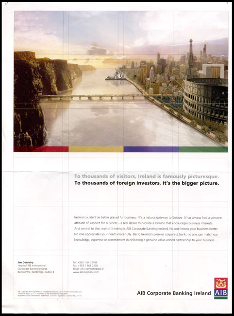 AIB Corporate banking Ireland, print advertisement