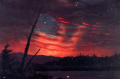 Frederic Church, "Our Banner in the Sky," oil on canvas, 1863