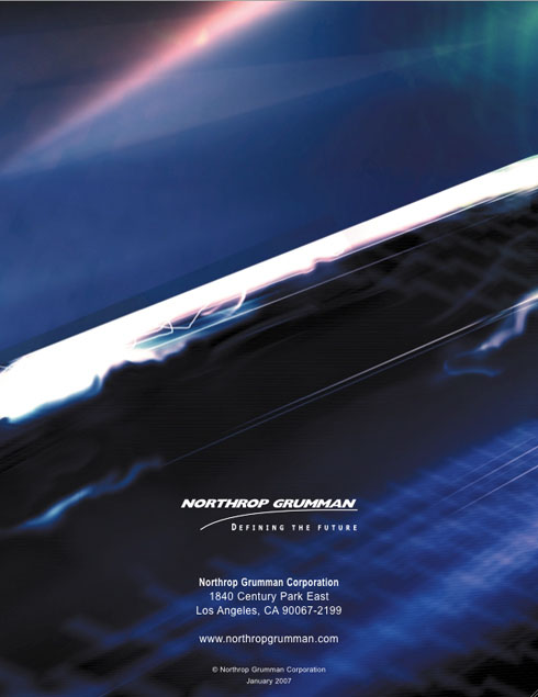 Northrop Grumman company brochure cover
