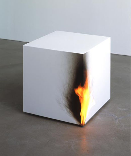Jeppe Hein - Burning Cube (2005)