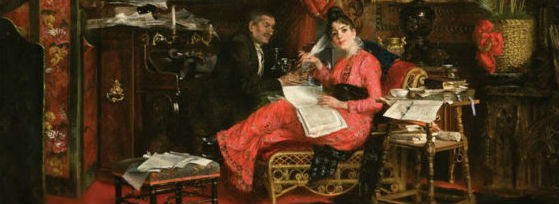 Pinckney Marcius-Simons, 'The Writer', c. 1890. Not actually an accurate representation of the state of arts blogging.